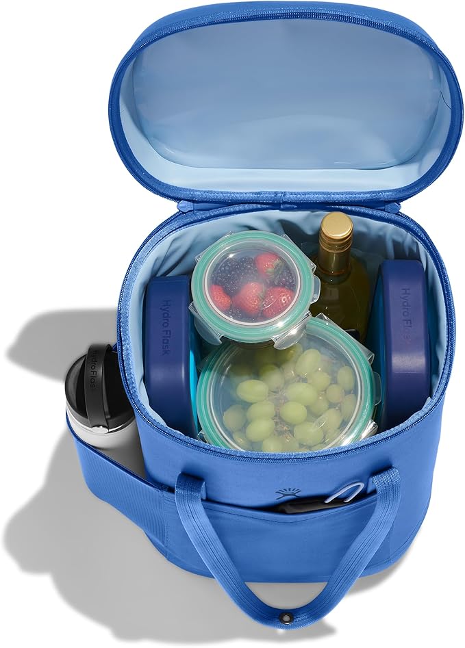 Hydro Flask Cooler Backpack - Insulated Portable Soft Cooler - 20 L Capacity in Cascade and Surf Blue