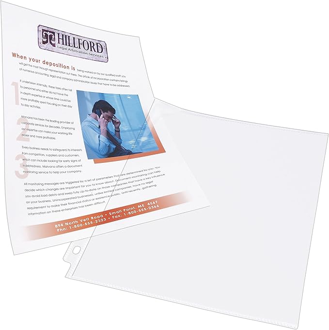 Avery Diamond Clear Secure Side-Load Sheet Protectors, Heavyweight, 25 Page Protectors (76001)