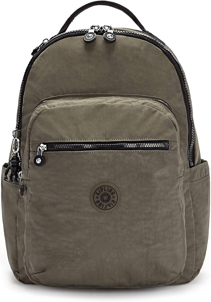 Kipling Women's Seoul 15" Laptop Backpack, Durable, Roomy with Padded Shoulder Straps, Built-In Protective Sleeve
