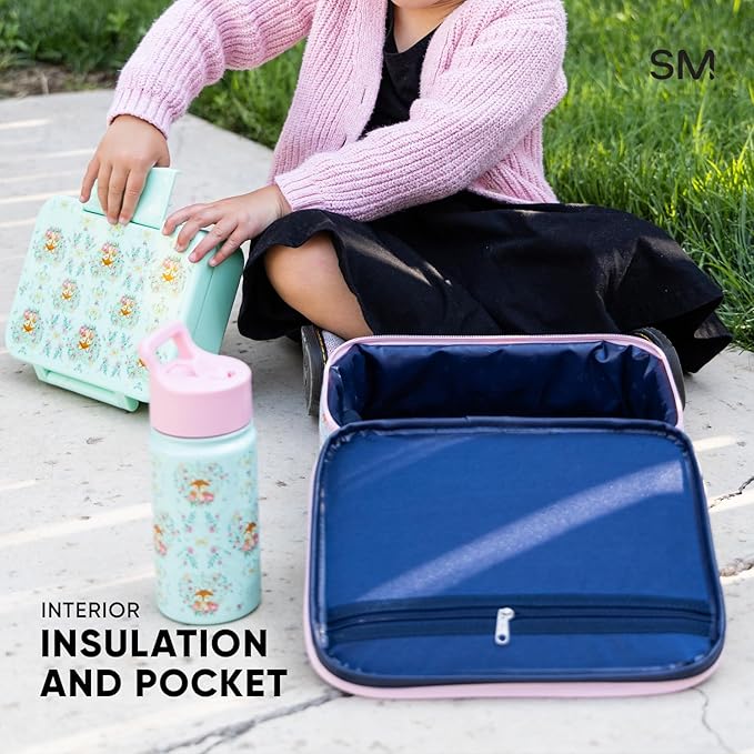 Simple Modern My Little Pony Kids Lunch Box for School | Reusable Insulated Lunch Bag for Toddler, Girl, and Boy | Exterior & Interior Pockets | Hadley Collection | My Little Pony Garden of Rainbows