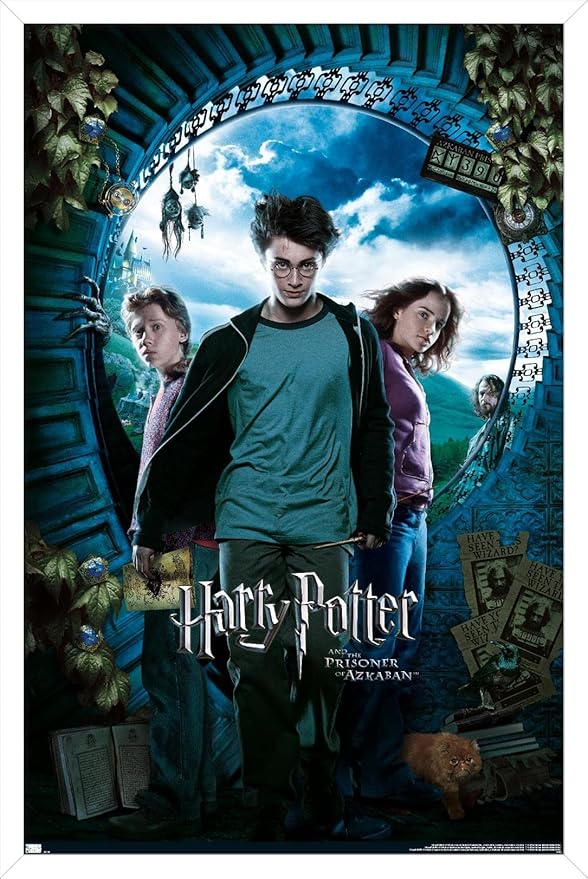 Trends International Harry Potter and the Prisoner of Azkaban - Sky One Sheet Wall Poster, 22.37" x 34.00", White Framed Version