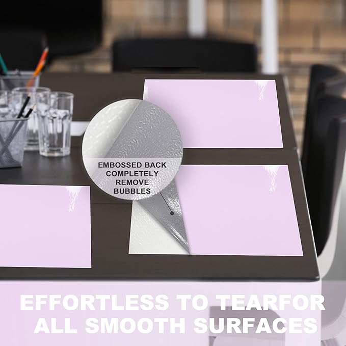 Dry Erase Board Sticker- Whiteboard Stickers-8.3''x11.7'' Removable Dry Erase Sheets- Fridge Dry Erase Paper for Wall/Desk/Refrigerator/Door/Locker/Home/Office/Classroom (Purple-2Pcs)