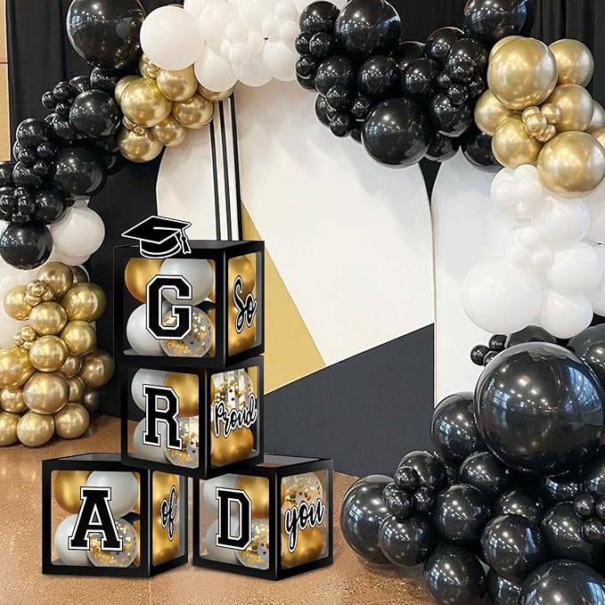 2026 Graduation Decorations, Graduation Party Decorations Graduation Balloons Arch Kit Boxes With Letters 2026 Grad for Middle School High School College ect.