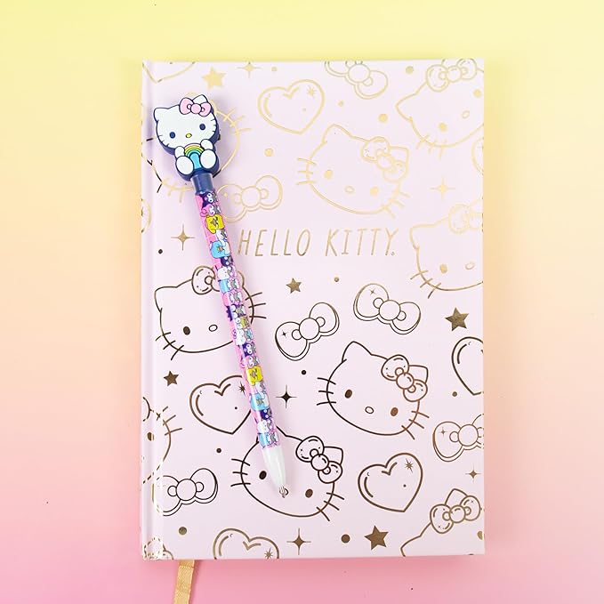 Hello Kitty Pink Gold Foil Journal