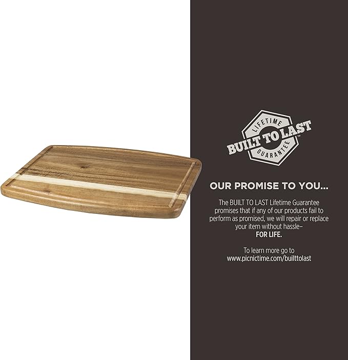 PICNIC TIME Disney Encanto Familia Ovale Acacia Cutting Board, Serving Tray, (Acacia Wood)