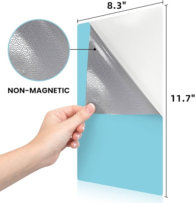 Dry Erase Board Sticker- Whiteboard Stickers-8.27''x11.69'' Removable Dry Erase Sheets- Fridge Dry Erase Paper for Wall/Desk/Refrigerator/Door/Locker/Home/Office/Classroom (Colorful-12Pcs)