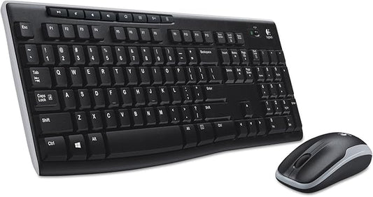 Logitech 920004536 MK270 Wireless Combo Keyboard/Mouse USB Black