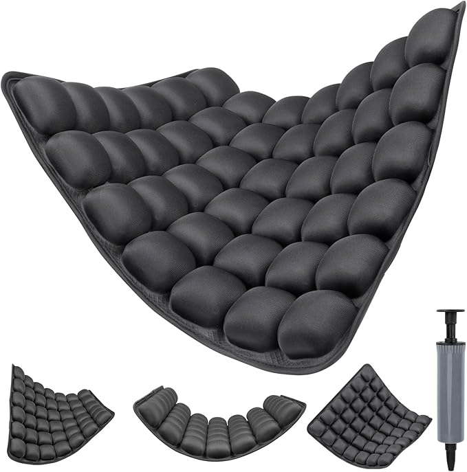 1Pcs Seat Cushion, Travel Cushion Airplane Seat - Inflatable Airplane Seat Cushion for Travel.Suitable for Long Distance Sedentary People to Use,Easy to Carry, 3D Inflatable Airbag is Ergonomic