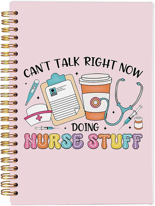Pink Nurse Notebook Journal, Nurse Appreciation Gifts, Nurse Gifts for Women, Nurse Practitioner Gifts, Registered Nurse Gifts, Nurse Graduation Gift, Spiral Notebook 5.5x8.3 Inch
