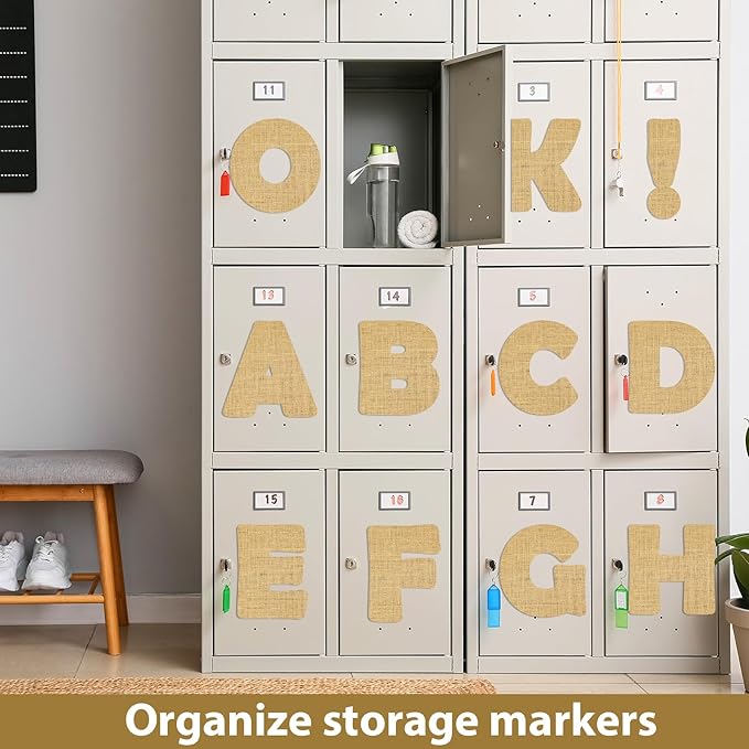Qyeahkj 150 PCS Large 6" Font Bulletin Board Letters and Punctuation Cutouts Combo Set Burlap Border Letters Decoration Classroom Alphabet Poster for Bulletin Board Display Home School Wall Decor