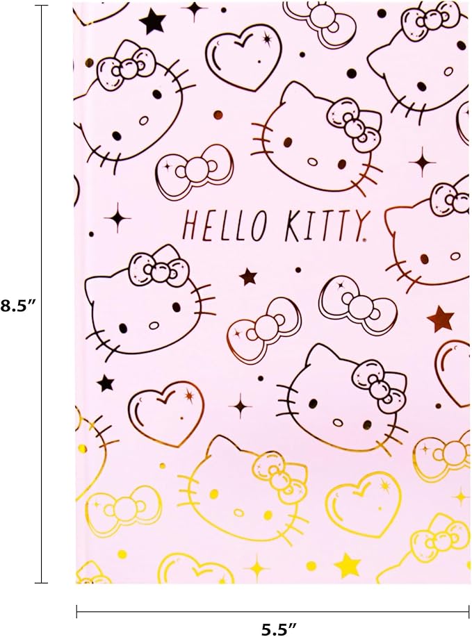 Hello Kitty Pink Gold Foil Journal