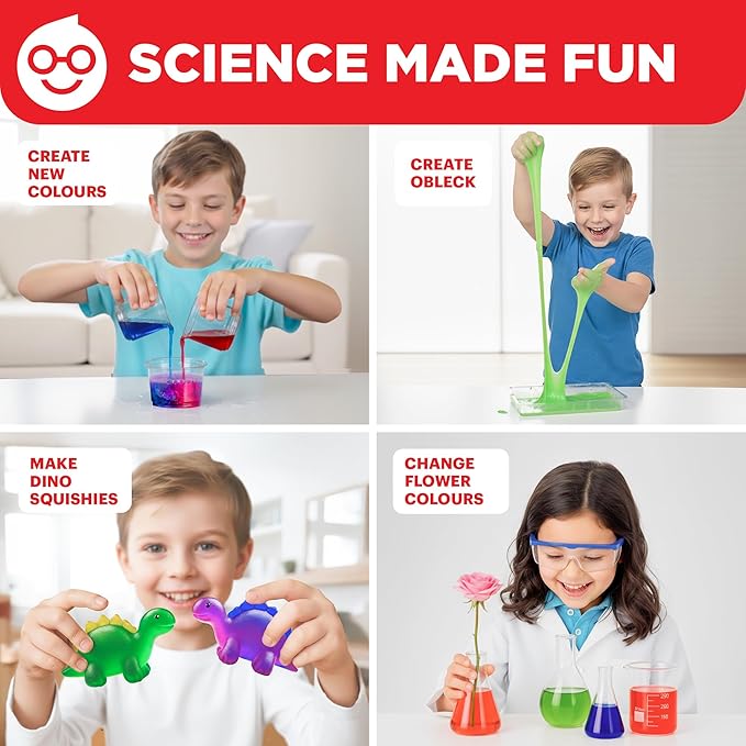 Doctor Jupiter Girls' First Science Kit for Kids Ages 4-5-6-7-8 | Easter, Birthday Gift Ideas for 4+ Year Old Girls | STEM Toy Kit with 100+ Experiments | Learning & Educational Projects