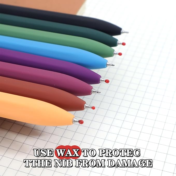 Gel Pens, 8 Pack Fine Point Black Ink Smooth Writing Ink Pen, Retractable Quick Dry Aesthetic Cute Pens for Women Nurses School Office Supplies