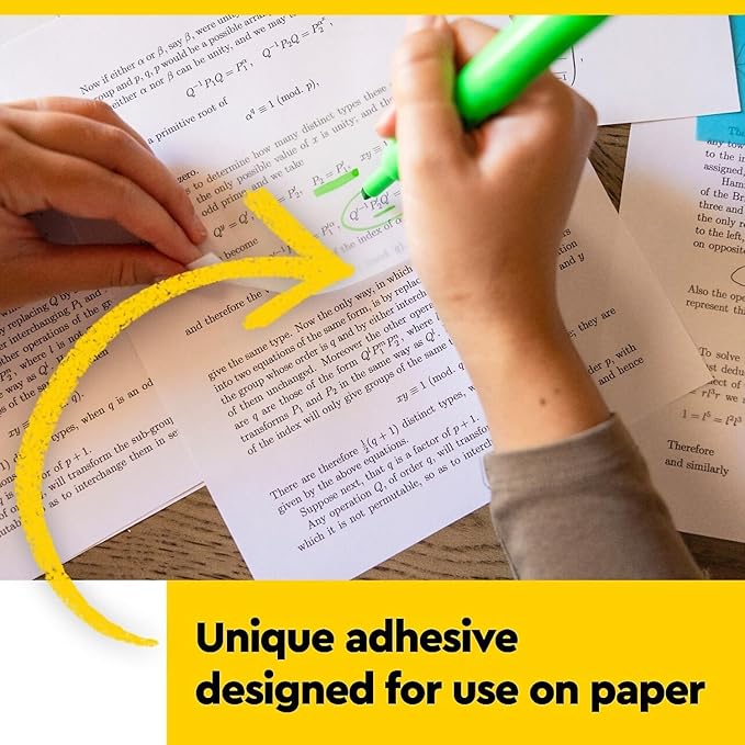 Post-it Transparent Sticky Notes,�2.8" x 2.8", Assorted Colors, 36 Sheets/Pad, 5 Pads/Pack (600-5PASTEL)