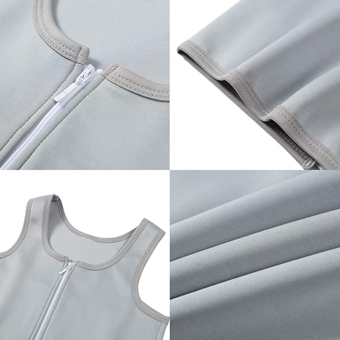 JARAZIN Zipper Chest Binder for Women Transgender FTM Half Elastic Band Bra Tank Top