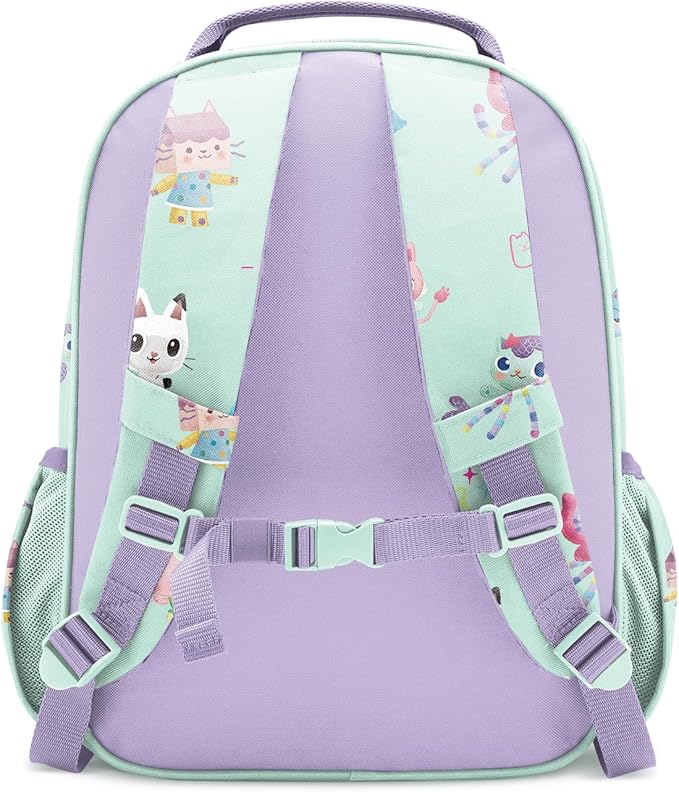 Simple Modern Medium Gabby's Dollhouse Toddler Backpack for School Girls and Boys | Kindergarten Elementary Kids Backpack | Fletcher Collection | Kids - 15" tall | Gabby's Friends