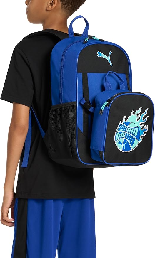 PUMA Unisex Kid's Colony Lunch Kit & Backpack Combo, High Risk Red/Black, Medium