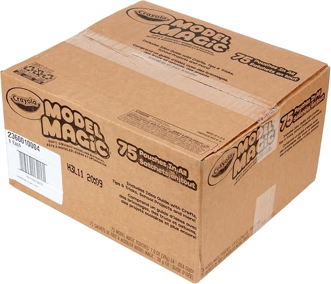 Crayola Model Magic - White (75ct), 1oz Modeling Clay Alternative, Essential Easter Basket Stuffers, Molding Air Dry Clay for Kids, Spring & Easter Craft Supplies