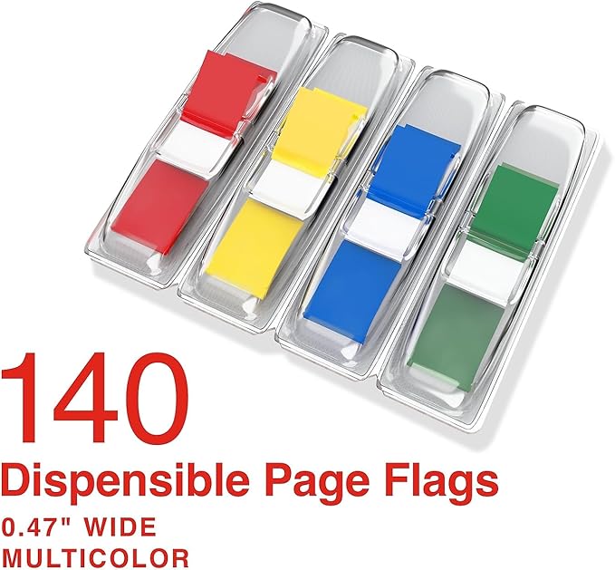 Staples Index Tabs, 2", Assorted Colors, 24 Tabs – Extra‑Wide Tabs for Filing, Binders & Document Organization