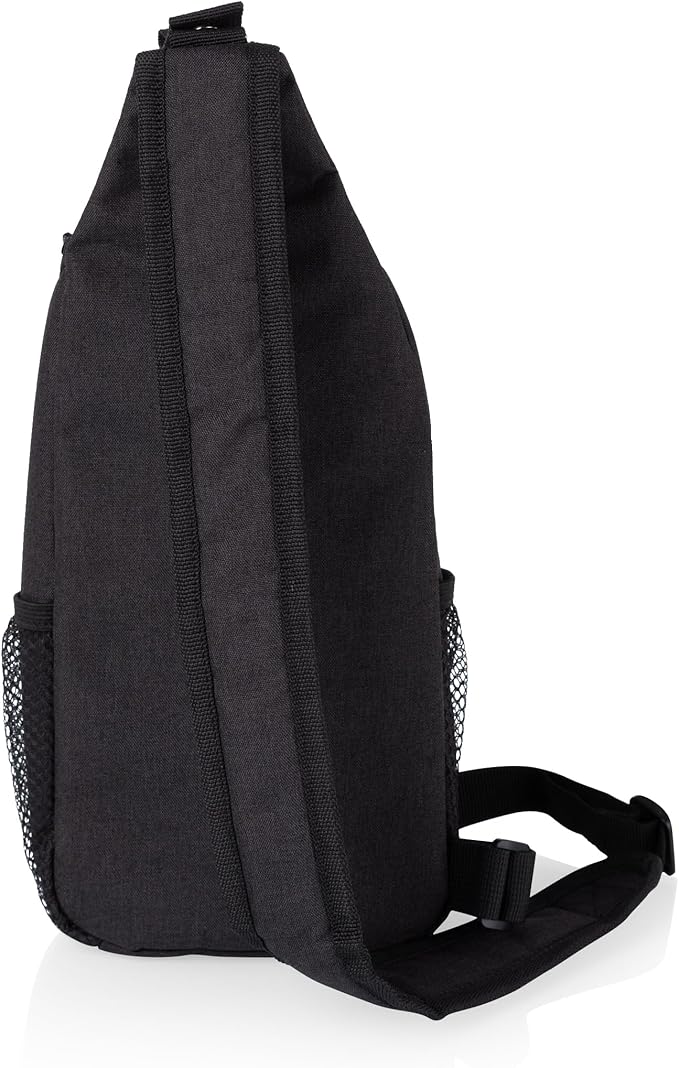 Picnic TIME Strider Crossbody Cooler Sling Bag, Insulated Fanny Pack, (Black)