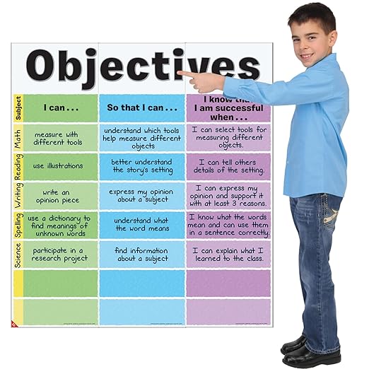 Really Good Stuff Objectives Jumbo Poster - 3 Banners