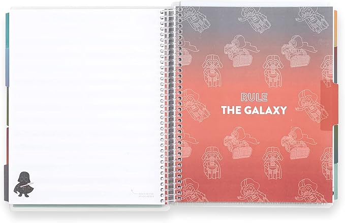 7" x 9" Star Wars Kid's Planner- 114 Pages of Star Wars Themed Activities and Organization for Kids. Reading Log, Allowance and Savings Tracker, Stickers, and More by Erin Condren