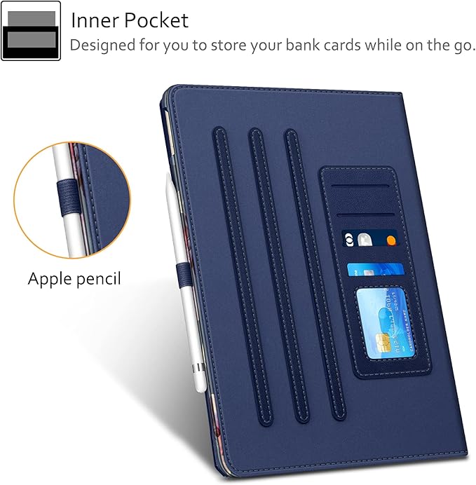 Fintie Multi-Angle Case, 2017/2015 iPad Pro 12.9 inch (Old Model) 1st & 2nd Gen Case - [Corner Protection] Folio Stand Cover with Pencil Holder & Pocket, Auto Wake/Sleep, Blooming Hibiscus