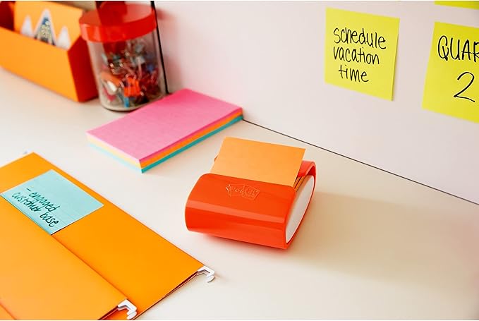 Post-it Super Sticky Dispenser Pop-up Notes, 10 Sticky Note Pads, 3 x 3 in., 2X The Sticking Power, New Year Organization or Second Semester School Supplies, Energy Boost Collection