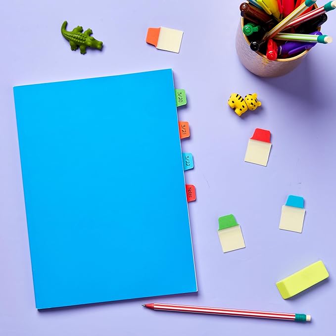 AVERY Mini Ultra Tabs, 1" x 1.5", 2-Side Writable, Assorted Primary Colors, 40 Repositionable Tabs (74760)