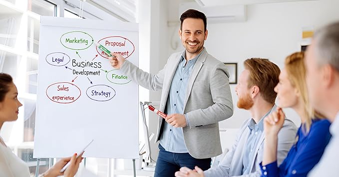 Dry Erase Markers Chisel Tip Set, 4 Whiteboard Markers, Whiteboard Cleaner and Eraser, Low Odor Dry Erase Marker with Eraser Bundle for Home, Teachers Supplies, and School Supplies