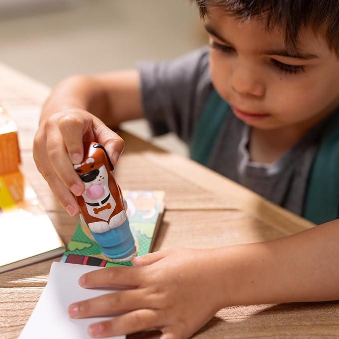 Melissa & Doug Sticker Wow!™ Dog Bundle: 24-Page Activity Book, Refillable Sticker Stamper, Mini Pad, 500 Stickers, Arts and Crafts for Kids Ages 3+