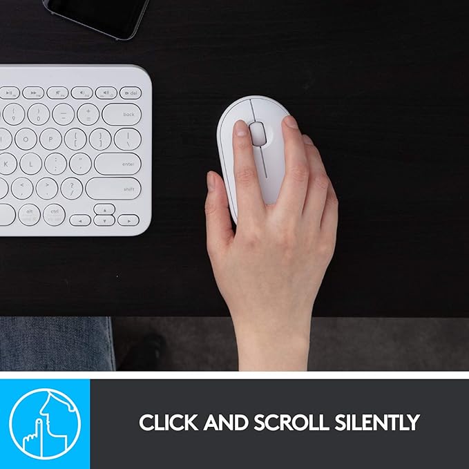 Logitech Slim Wireless Bluetooth Mouse for Mac - White