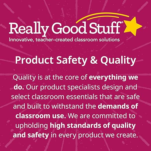 Really Good Stuff Deluxe Math Sliders Desktop Helpers - Set of 24