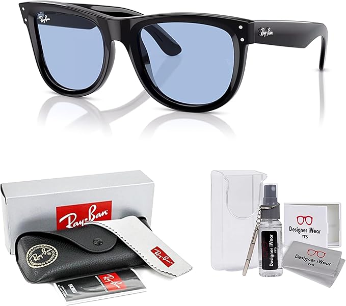 Ray-Ban Wayfarer Reverse RBR0502S Square Sunglasses for Men for Women +BUNDLE with ACCESSORY EYEWEAR KIT