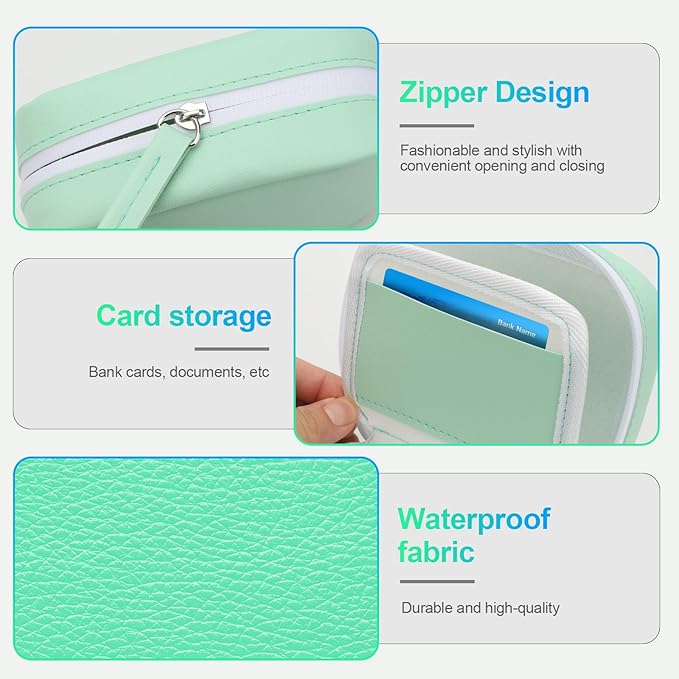 A8 Waterproof Pill Organizer Set, Twice-Daily Large Pill Organizer for Seven Days, Pill Storage with 14 Color-Coded Pouches, Reusable Travel Medicine Organizer
