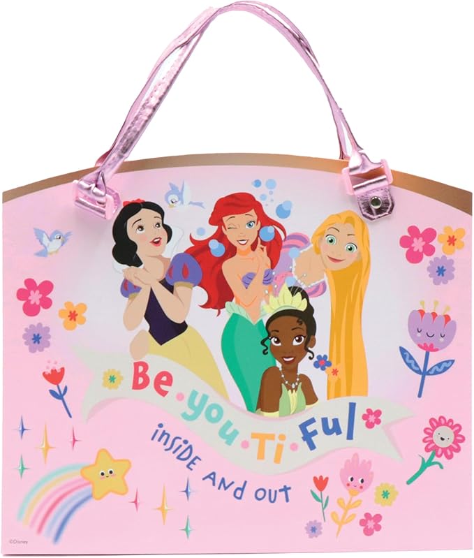 Disney Princess Activity Tote – Ultimate Princess Adventure Bag with Coloring Books, Stickers, Crayons & Games – Travel-Friendly Art Set for Girls Ages 3+ – Great Gift for Creative Play