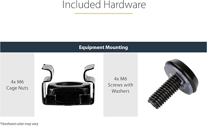 StarTech.com 1U Server Rack Shelf - Universal Vented Rack Mount Cantilever Tray for 19" Network Equipment Rack & Cabinet - Heavy Duty Steel - Weight Capacity 44lb/20kg - 16" Deep Shelf (CABSHELF116V)