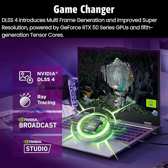 Lenovo LOQ RTX 5050 AI-Gaming PC, 17.3" FHD 165Hz, Intel Core i5-13450HX, NVIDIA GeForce RTX 5050, 32GB DDR5 RAM, 1TB SSD, Backlit KB, Bundle with PCO Notebook Folding Radiator, Laptop Cooler