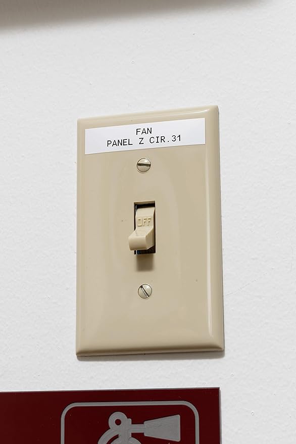 Brady Authentic (M21-250-423) Harsh Environment Polyester Label for Barcode, Solar Panel, and Printed Circuit Board, BlackonWhite-For M210, M210-LAB, M211, BMP21-PLUS and BMP21-LAB Printers .25"W 21'L