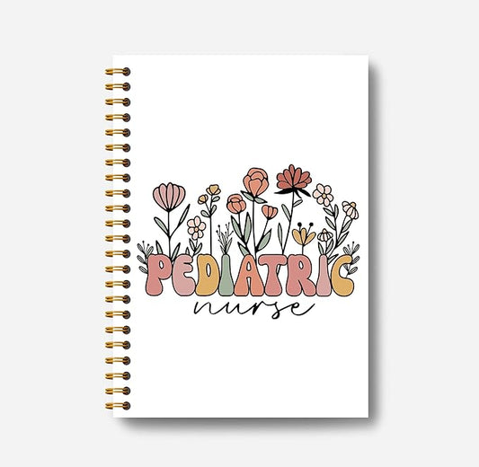 Pediatric Nurse Gifts Notebook Journal - Pediatric Peds Nurse Gifts, Nurse Appreciation Gifts, Peds Crew Gifts, PICU Nurse Gifts, Nurse Spiral Notebook 5.5x8.3