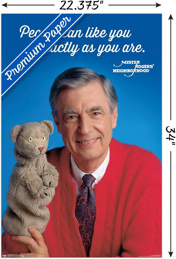Trends International Mister Rogers - As You Are Wall Poster, 22.375" x 34", Premium Unframed Version