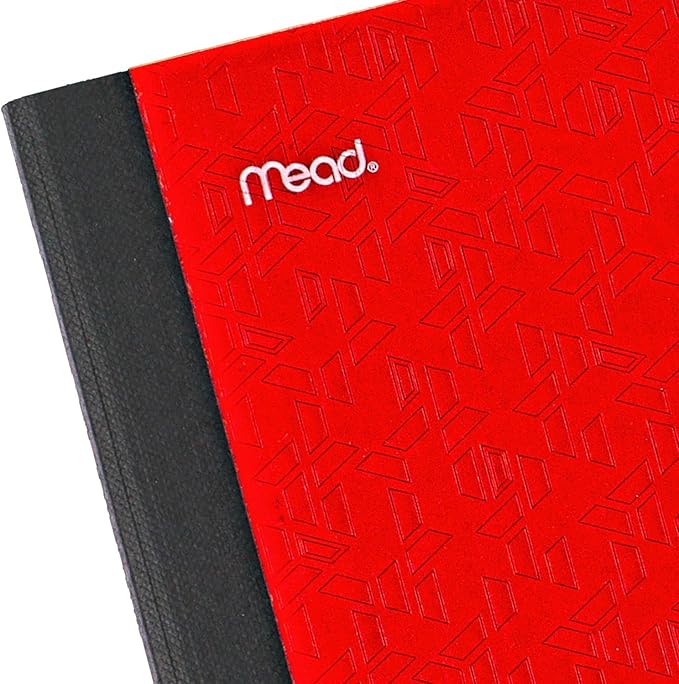Five Star Composition Book + Study App, 4 Pack, Wide Ruled Paper, 7-1/2" x 9-3/4", 80 Sheets, Forest Green, Tidewater Blue, Fire Red and Harvest Yellow (950033B-ECM)