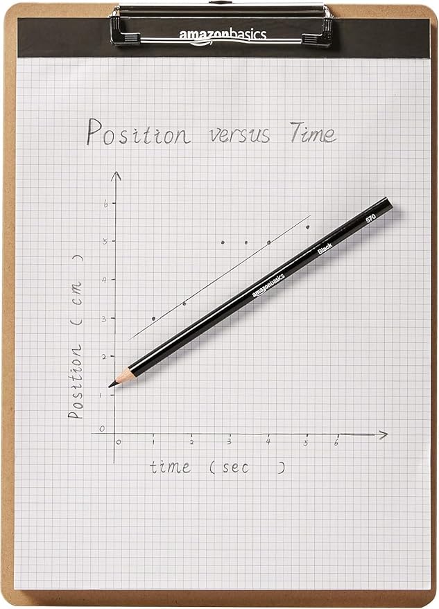 Amazon Basics Hardboard Office Clipboard, Letter Size, 9" x 12.5", Brown, 30-Pack