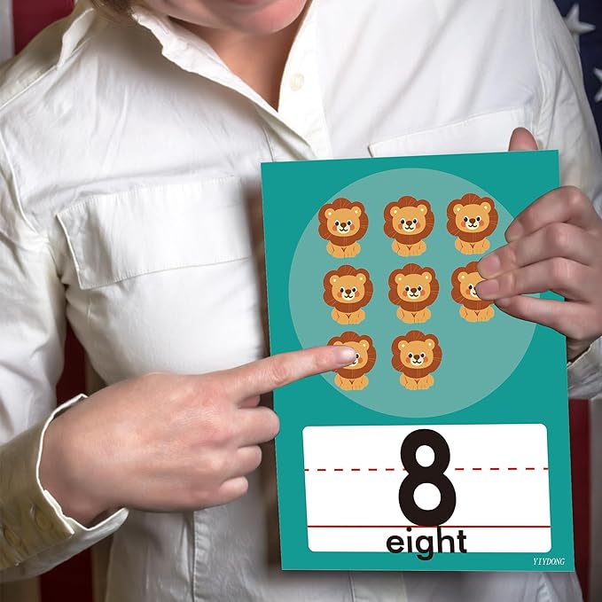 YIYDONG 36 Pieces Alphabet Line Bulletin Board Set ABC Number Flash Cards Wall Decorations for Pre-School Kindergarten Elementary Classroom Nursery Homeschool (Bright Colors)