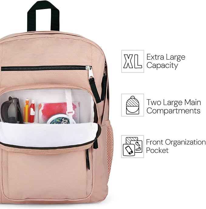 JanSport Laptop Backpack - Computer Bag with 2 Compartments, Ergonomic Shoulder Straps, 15” Laptop Sleeve, Haul Handle - Camo Illusion