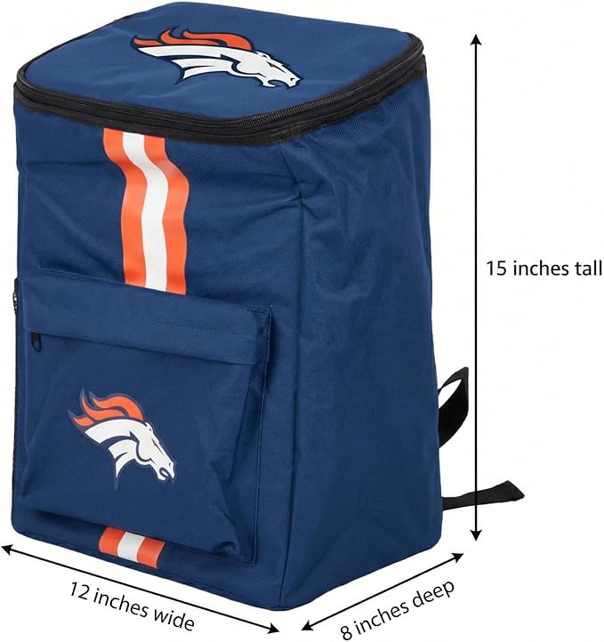 Cooler Backpack – Portable Soft Sided Ice Chest – Insulated Bag Holds 36 Cans - Football Gear – Show Your Team Spirit with Officially Licensed Fan Gear