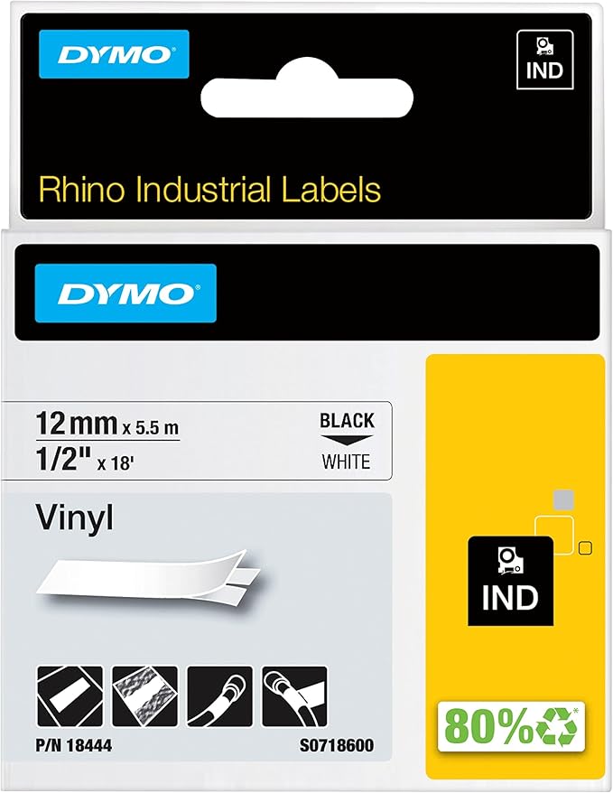 Morris Products D18444 0.5 In. Vinyl Tape - White