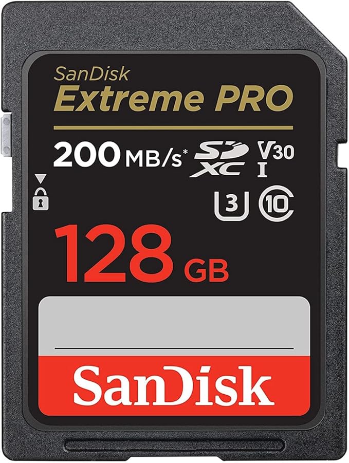 SanDisk 128GB Extreme PRO 200MB/s SDXC UHS-I Memory Card (2-Pack) (2 Items)