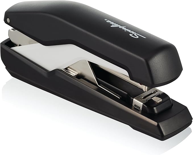 Swingline Stapler, Omnipress 30 Stapler, "Press Anywhere for Easier Use", 30 Sheet Capacity, Black/Gray (5000585A)