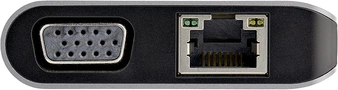 StarTech.com USB C Multiport Adapter - USB-C Mini Travel Dock w/ 4K HDMI or 1080p VGA - 3x USB 3.0 Hub, SD, GbE, Audio, 100W PD Pass-Through - Portable Docking Station for Laptop/Tablet (DKT30CHVAUSP)